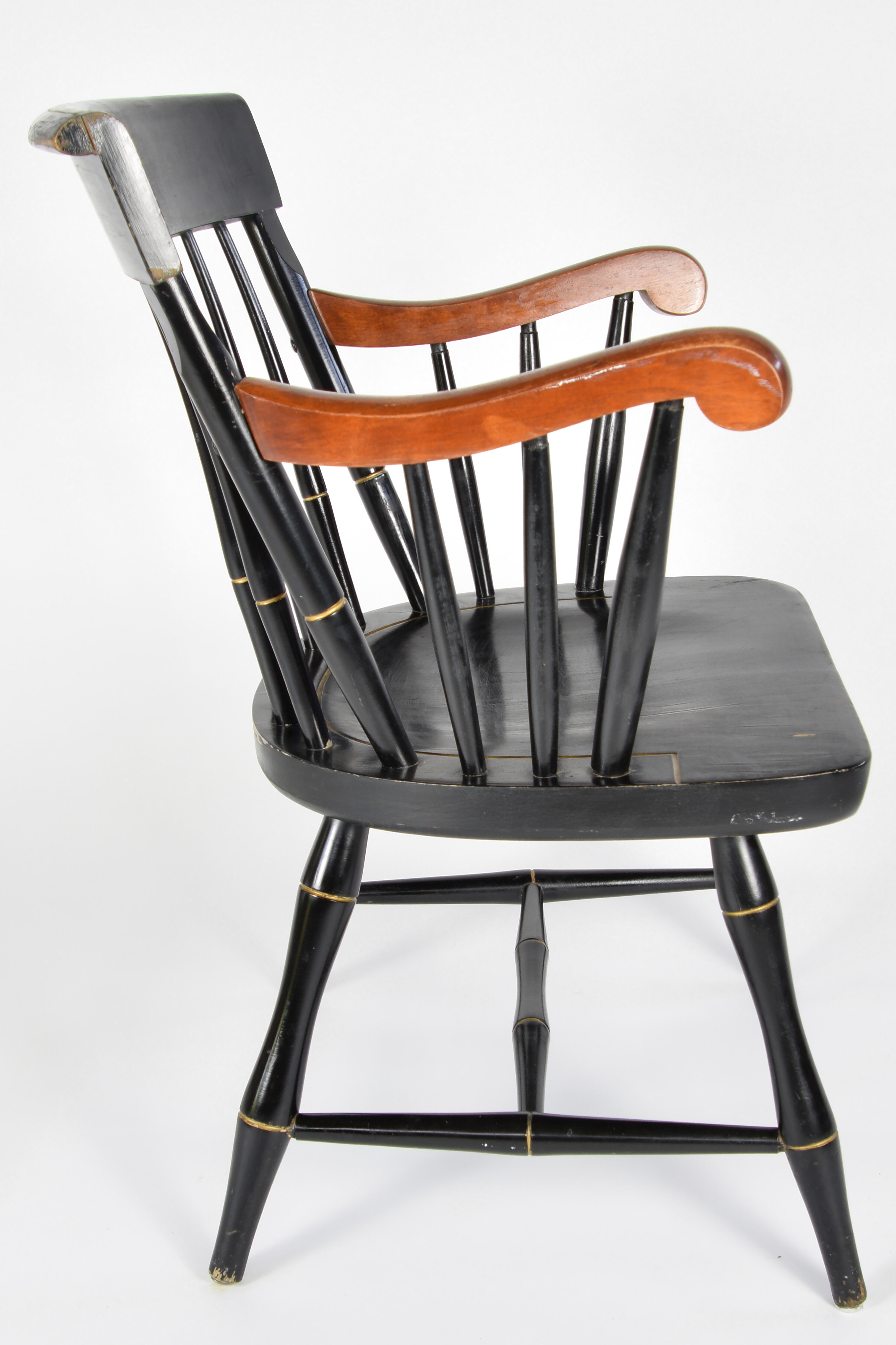 American office chair, black, Nicholas & Stone Co. Massachusetts, 1970s