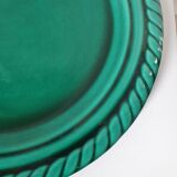 Vallauris ceramic green dish