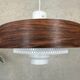 Vintage pendant lamp – metal and opaline