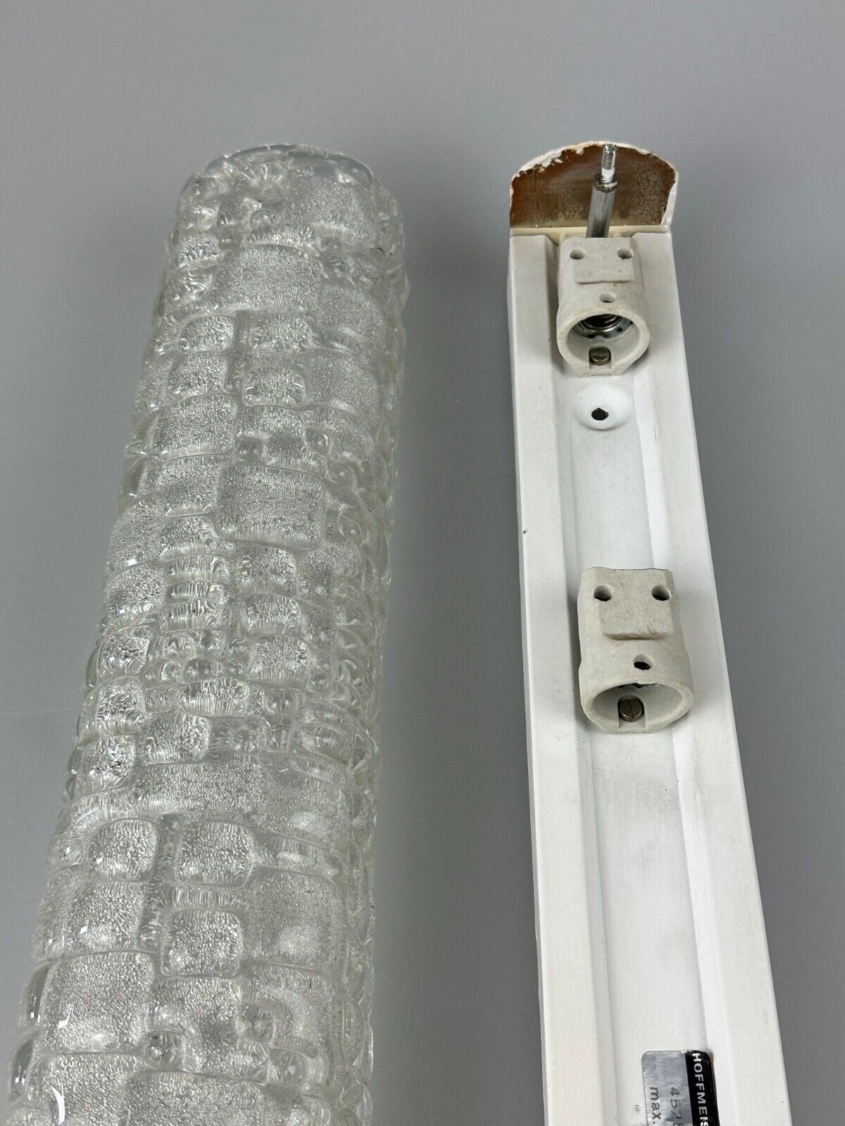 60s 70s wall lamp Hofmeister Leuchten Germany Wall Sconce Ice Glass