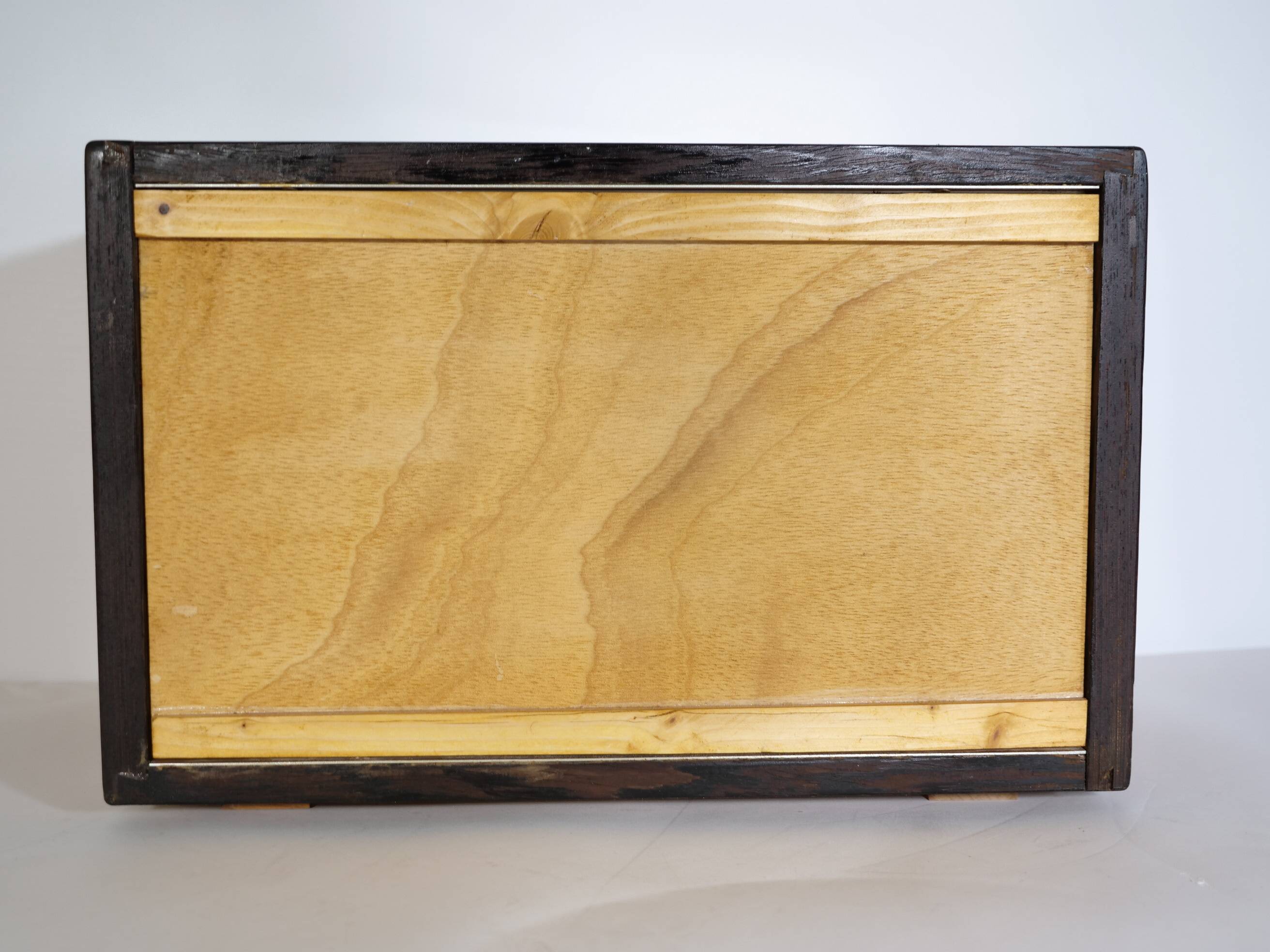 Vintage Cube Chest of Drawers in Cherrywood and Wenge, Unique Piece, 1970s