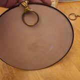 Vintage round frame dried flowers