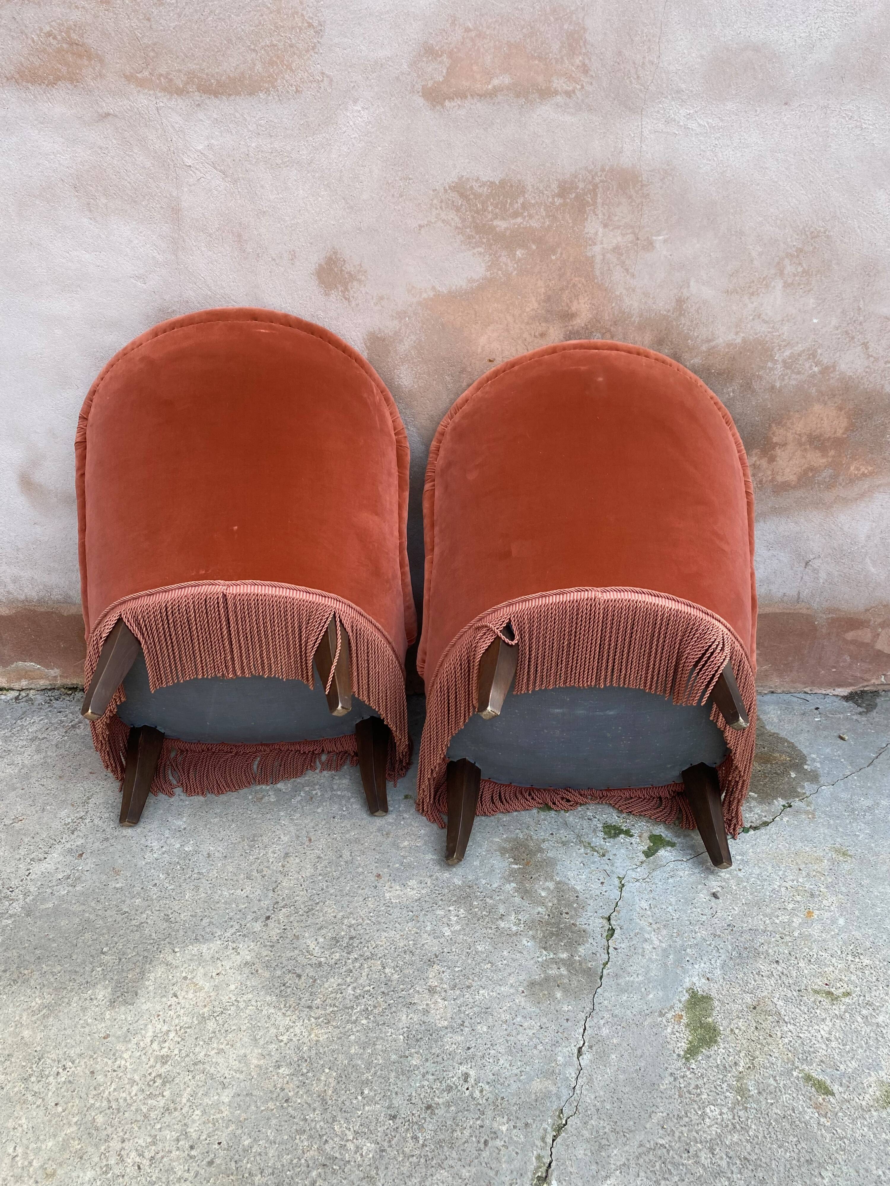 PAIR OF TOAD ARMCHAIRS