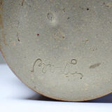 Boîte en grès pyrité émaillé chic et rustique vintage années 50-60