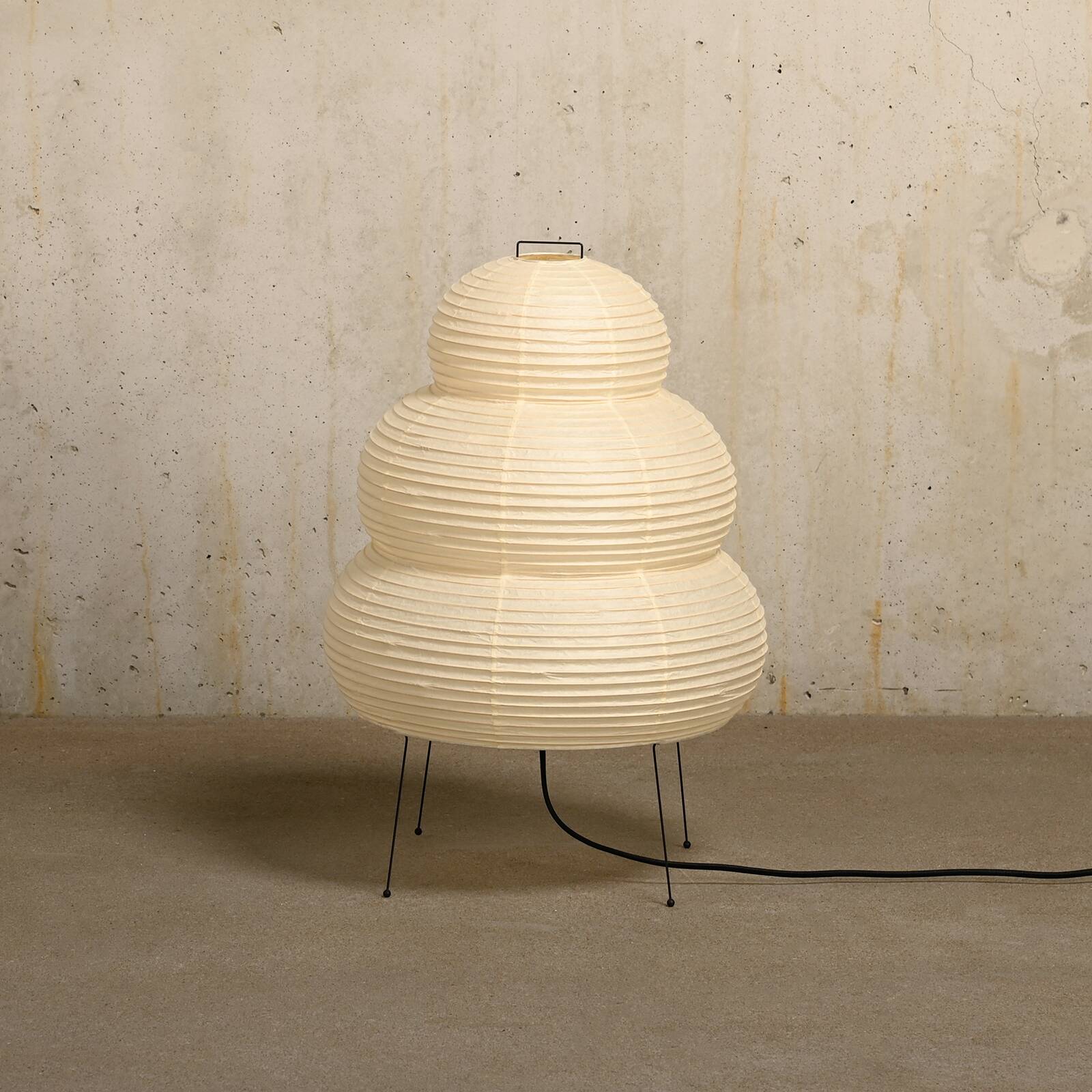 Isamu Noguchi Model 24N Akari Light Sculpture Handcrafted by Ozeki, Japan