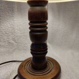 Basque style turned wood bedside lamp Charles Dudouyt taste