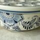 VASE PIQUE FLEURS EN FAIENCE DE DELFT BLUE JUMBO HOLLANDE 16 TROUS