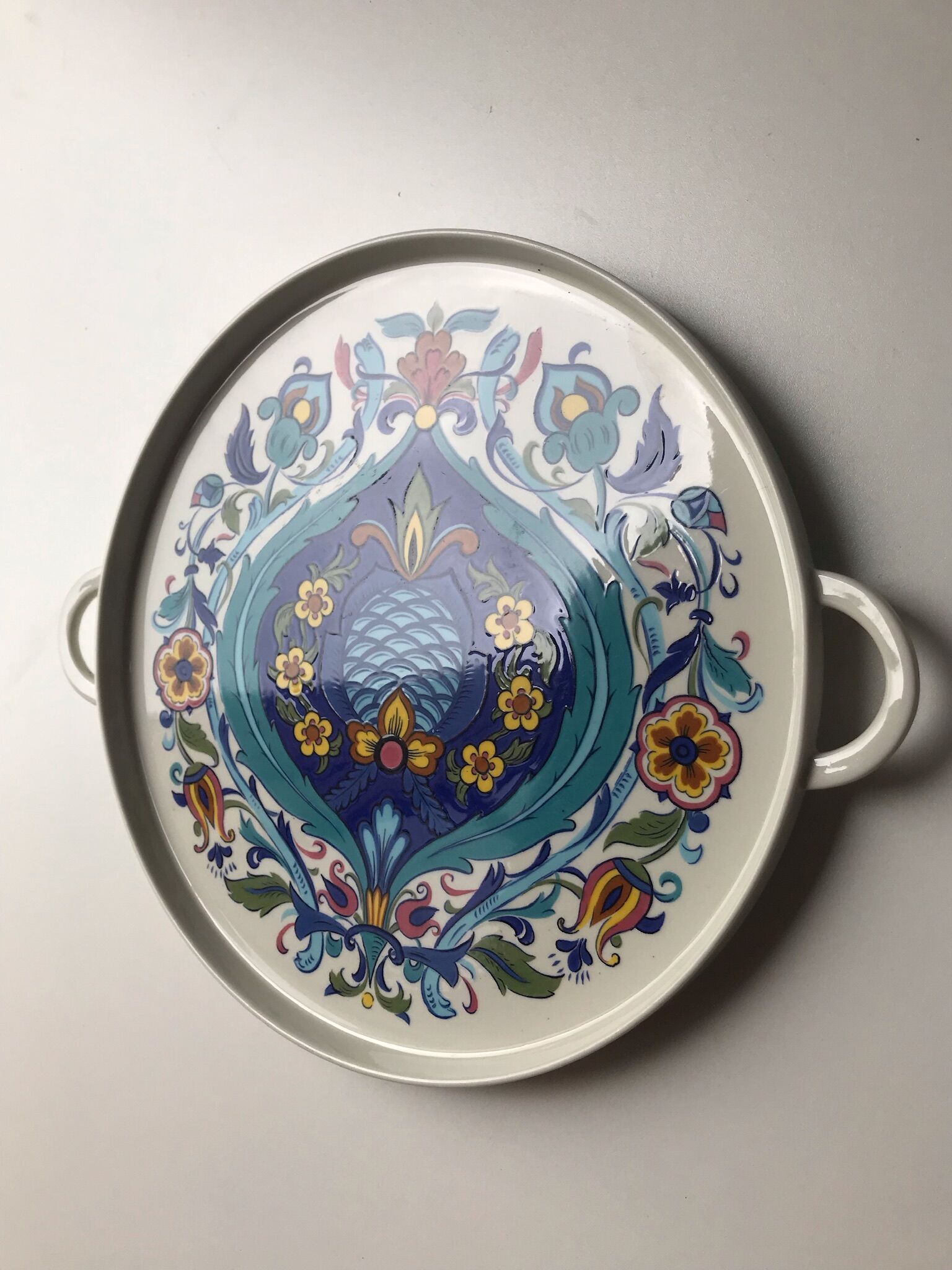 Ceramic plate villeroy and boch model izmir 70s