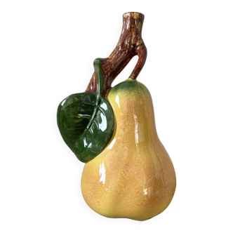 Vintage ceramic bottle in the shape of a pear.