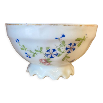 Old blue flower bowl