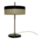 Kamenický Šenov table lamp with cylindrical shade, Czechoslovakia, 1970s