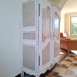Antique patinated wardrobe