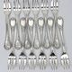Christofle box of twelve Marly cake forks, silver-plated metal