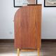Bureau secrétaire à cylindre teck midcentury