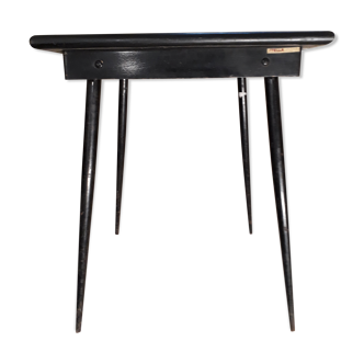 Small table wood tray, metal feet STELLA 1960