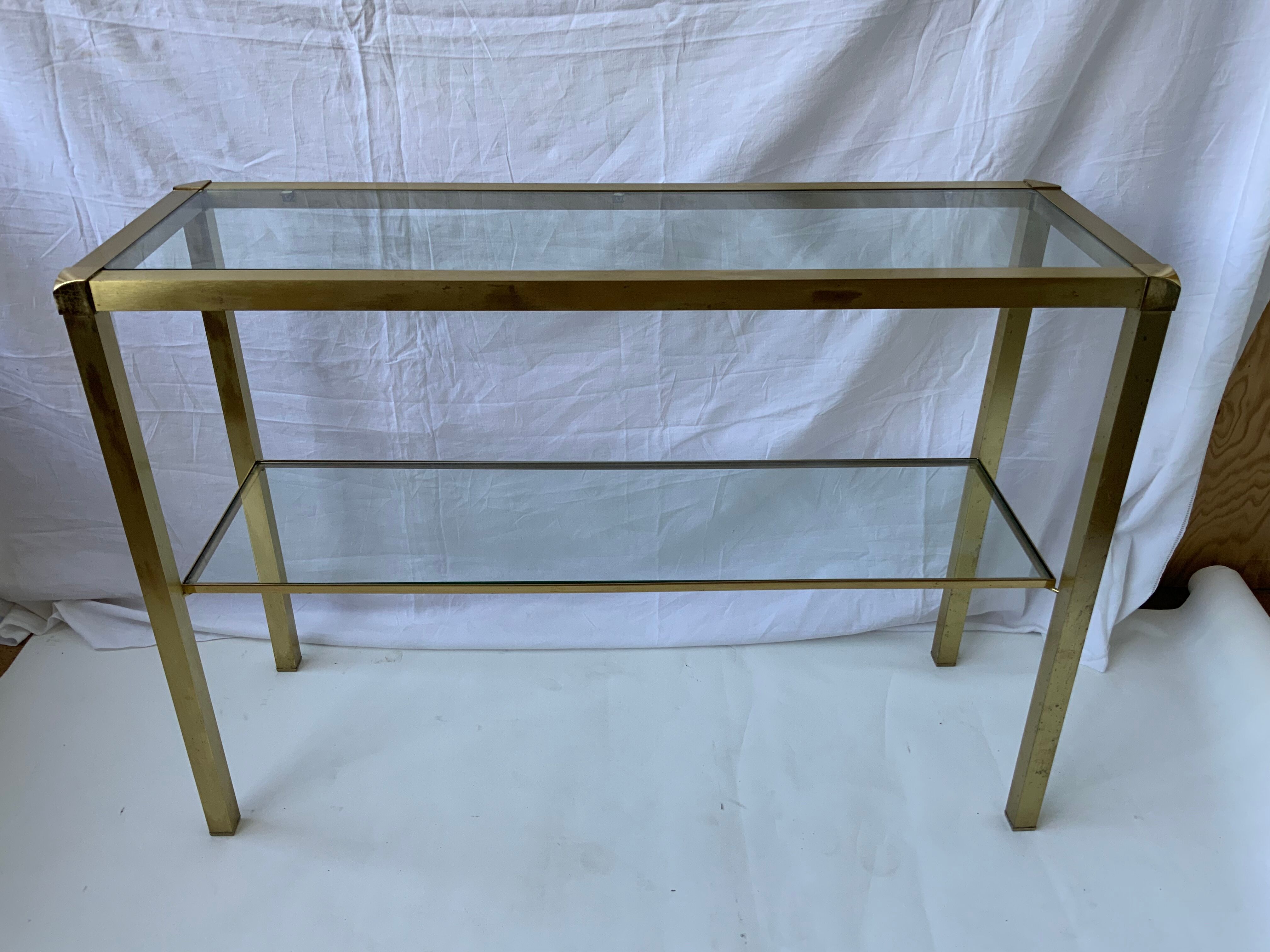 Brass console
