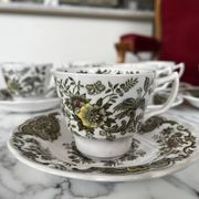 6 tasses à thé et soucoupes Ridgway Staffordshire Windsor