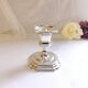 Candle holder on silver metal base Regency Style 20th West Germany