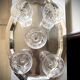5 cut crystal champagne coupes