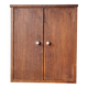 Vintage wooden medicine cabinet from the 1950s.