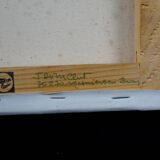 Still life 'Gladioli and Dahlias' Oil on canvas 36x33 signed J.D Vincent