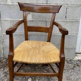 Straw armchair 19th