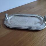 Silver metal tray