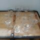 11 antique champagne glasses