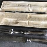 Carving cutlery set for leg of lamb, félix frères silverware