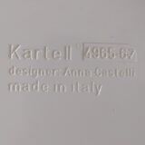 Pair of vintage white plastic modular cabinets by Anna Castelli Ferrieri for Kartell 1970s
