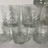8 verres vintage