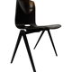 Set of four pagholz galvanitas s22 stackable school chair brown