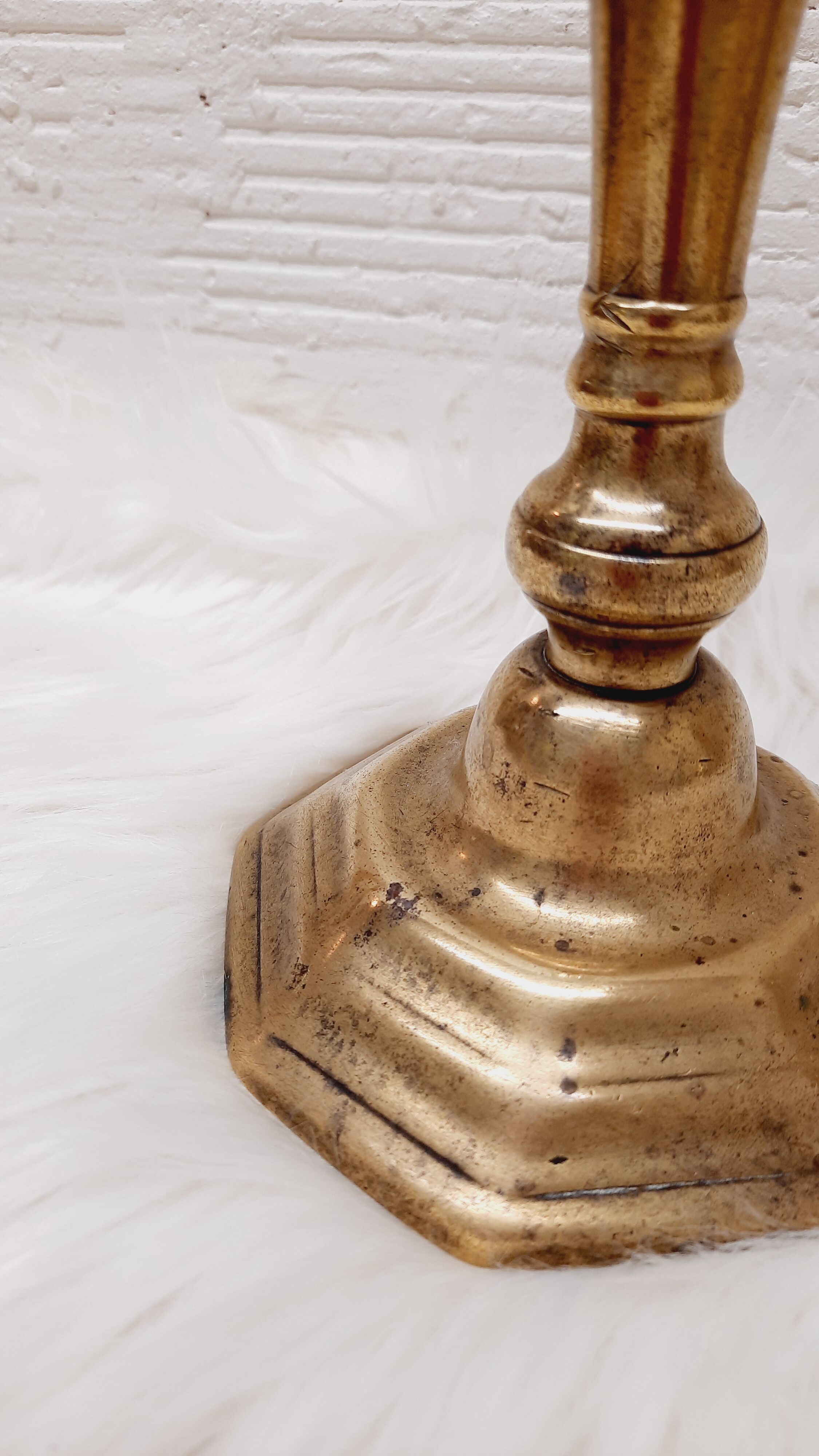 Golden bronze candlestick 13th century