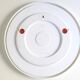 Round mirror Gilac white plastic 70s - 51 cm