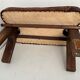 Vintage cowhide footrest