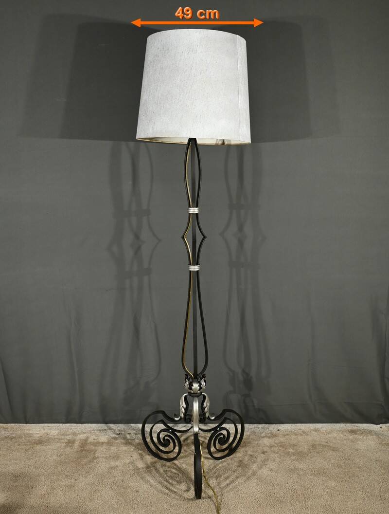 Wrought Iron Floor Lamp 1940