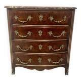 20th century rosewood and mahogany chest of drawers