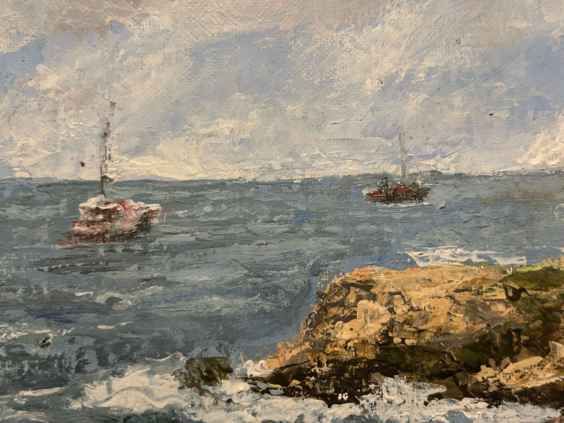 Tableau, marine by Louis Peyrat (1911-1999)