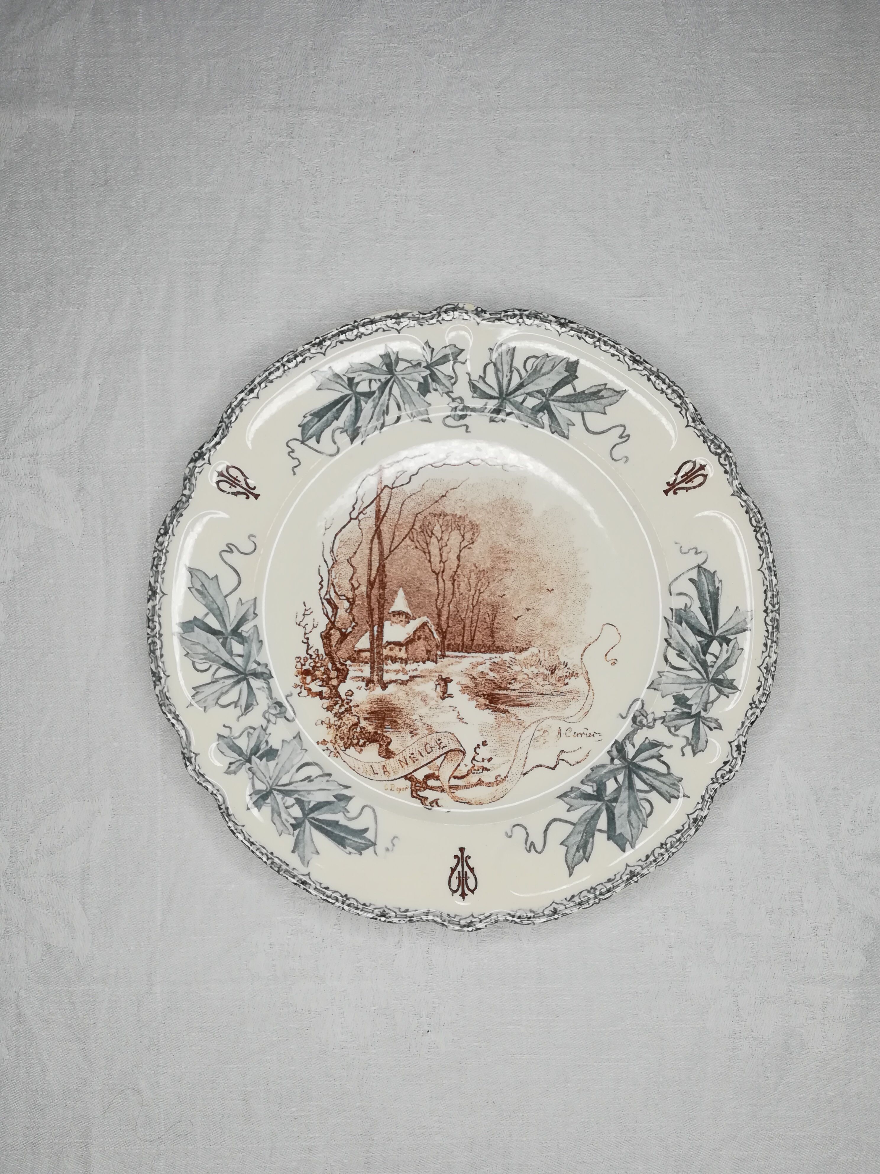 Series of 6 plates Choisy the King