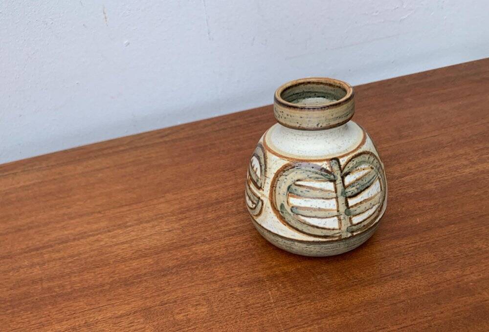 Danish vase from the mid-century pottery studio of Søholm, 1960s.