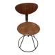 Industrial chair in wood and steel
