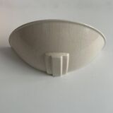 Pair of vintage cracked porcelain wall lights, beige, France 1960s