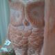 Pair of bookends - Owl and book - raw terracotta - modern