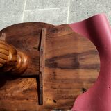 Charles X walnut pedestal table