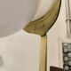Vecchia Marina table lamp in opaline glass and brass, 1950.