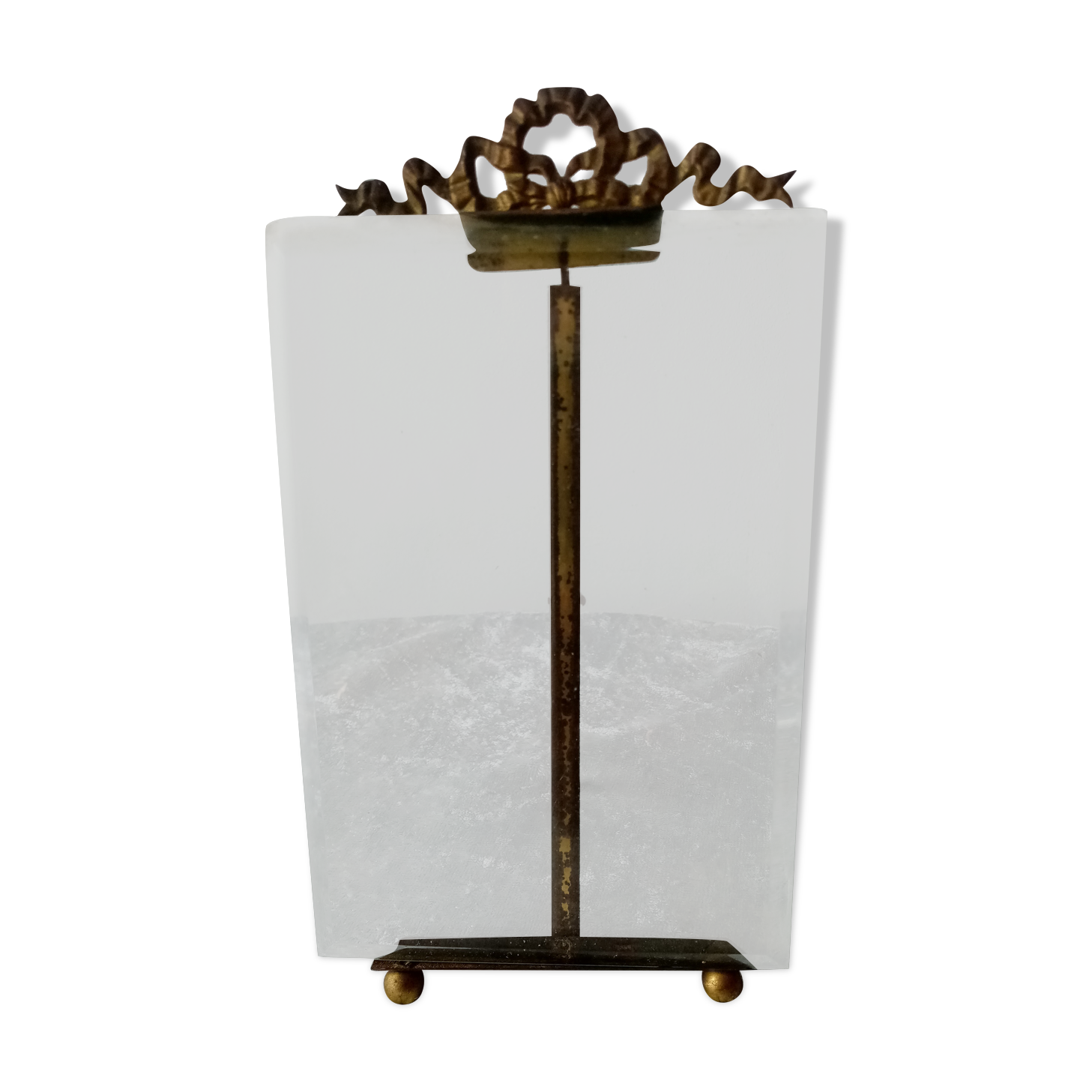 Napoleon 3 photo frame in beveled glass and brass