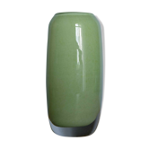 Lime green vase vintage blown mouth "Henry Dean"