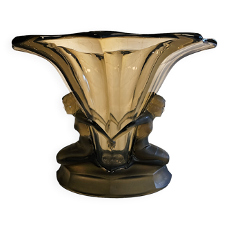 Vase Art déco d'époque Walther & Söhne, modèle Windsor