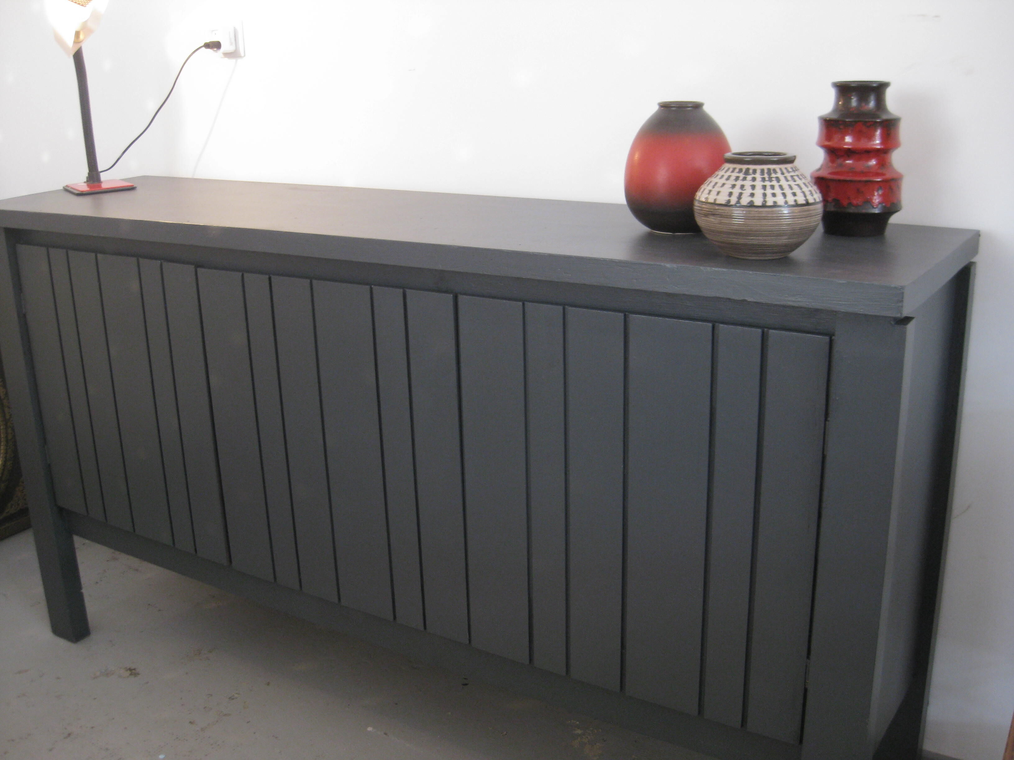 Grey vintage sideboard