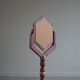 A pine table mirror by a Swedish cabinetmaker, folk art, early 20th century.